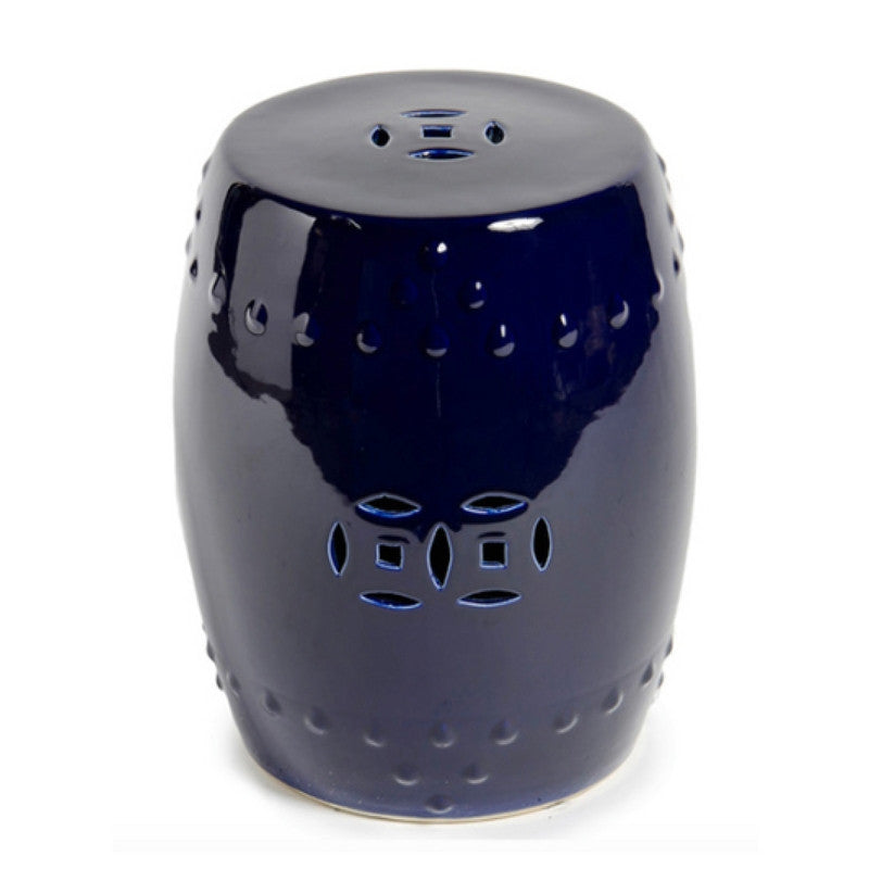 Cobalt Blue Chinese Garden Stool