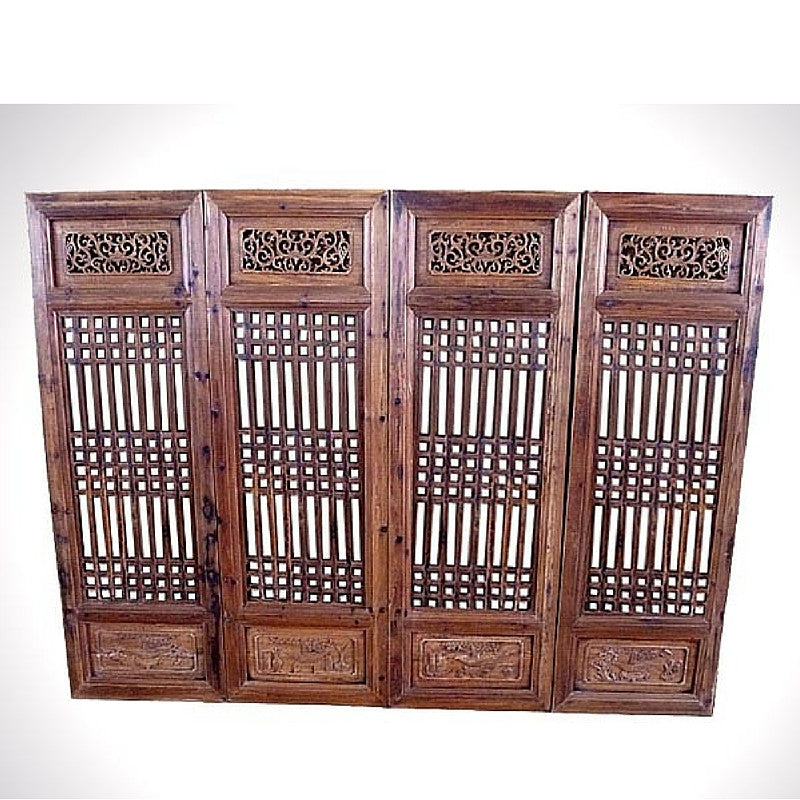 Set of 4 Chinese Antique Screens