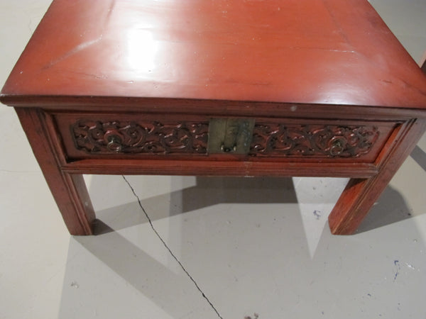 Chinese Antique Coffee Table with Drawers