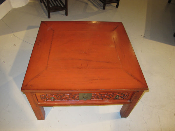 Chinese Antique Coffee Table with Drawers