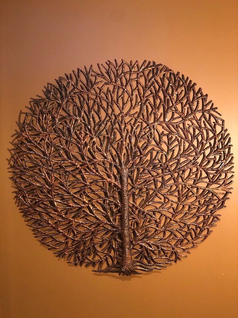Bronze round Tree of Life