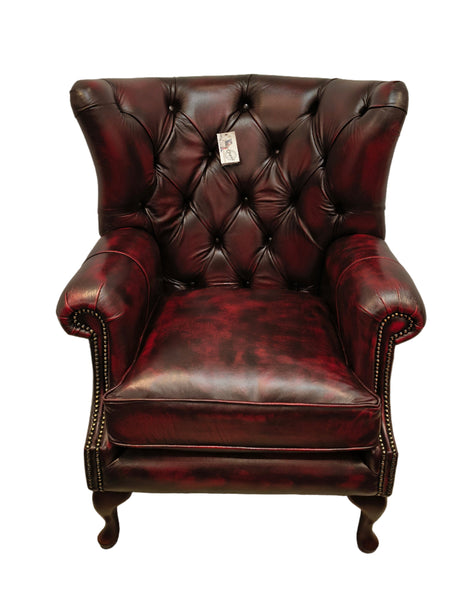 Barwell Wing Chair in Antique Red