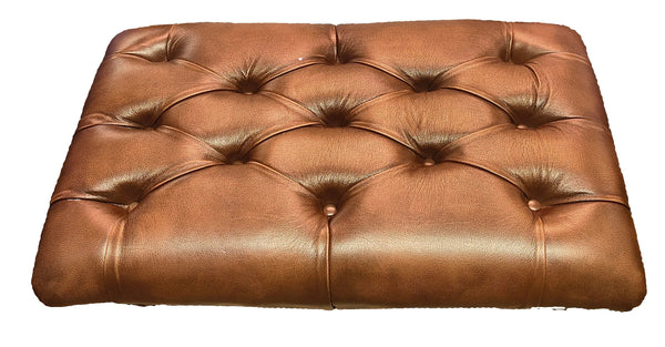 Newby Footstool in Antique Brown