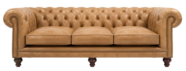 Hampton 3 Seater in Old English Tan/NJ