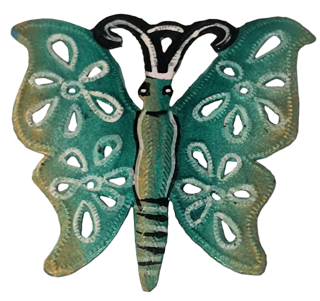 Painted Butterfly Ornament (Green)