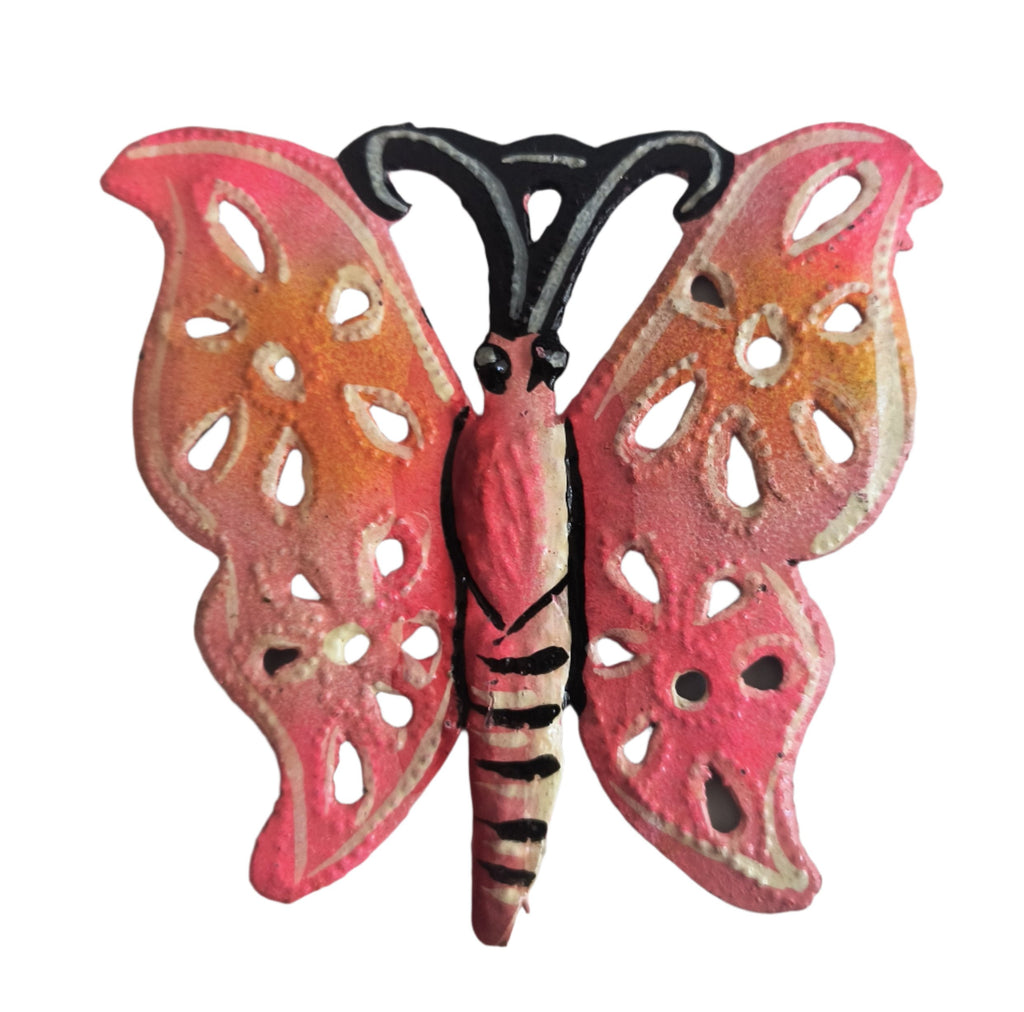 Painted Butterfly Ornament (Red)