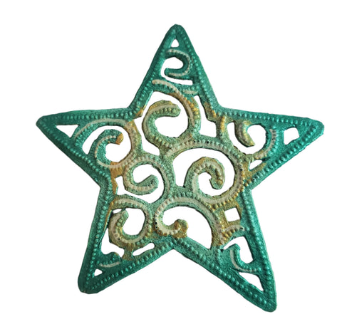 Painted Star Ornament (Green)