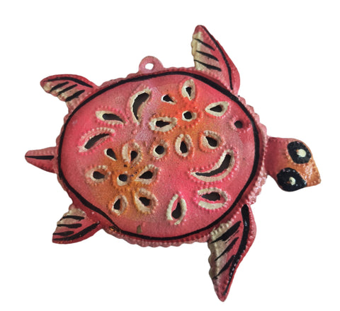 Painted Turtle Ornament (Red)