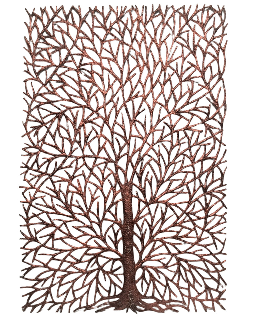 Rectangular Tree of Life in Copper Finish