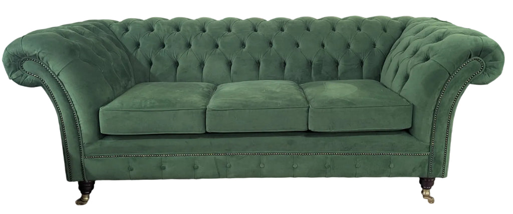 Drummond 3 in Amalfi Forest Green Velvet