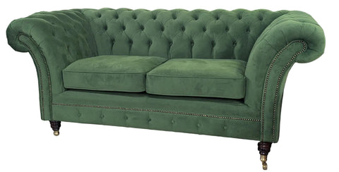 Drummond 2 in Amalfi Forest Green Velvet