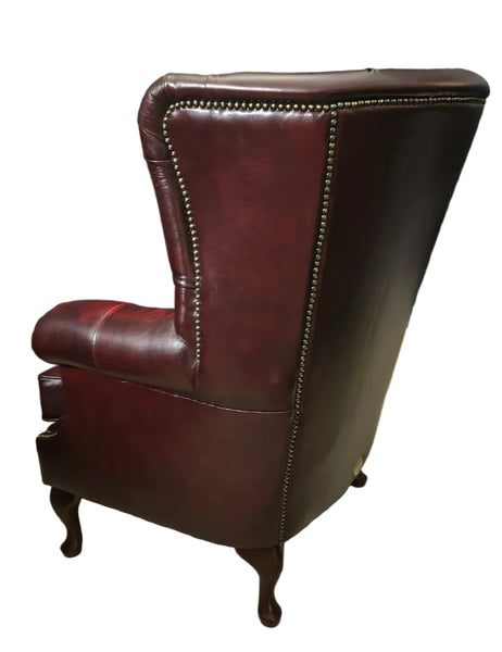 Barwell Wing Chair in Antique Red