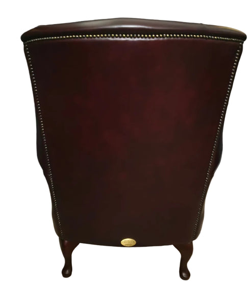 Barwell Wing Chair in Antique Red