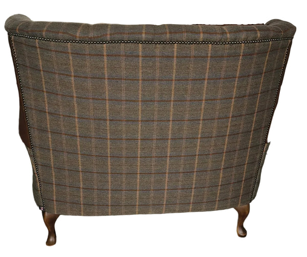 Barwell 2 Seater in Tan Brown Tweed