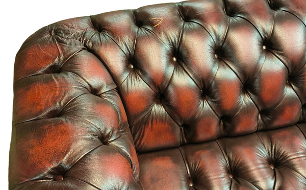 4/3 Windsor Corner Sofa in Antique Red