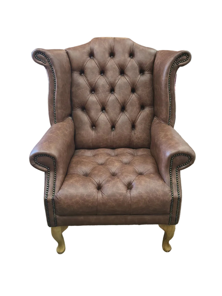 Lincoln Wing Chair in Apache Tan