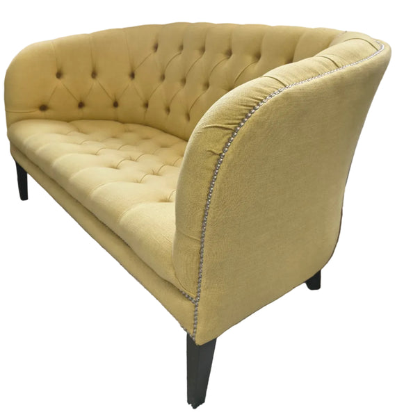 Burghley 2 Seater in Sudbury Yellow Linen