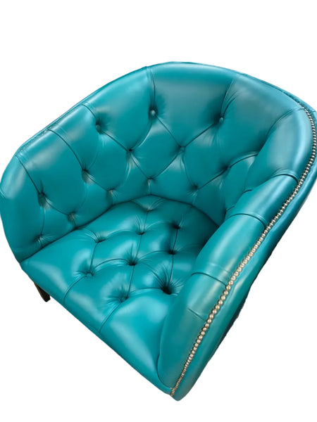 Burghley Tub Chair in Vesuvio Aqua
