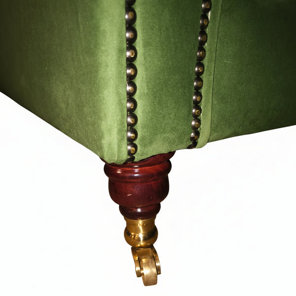 Drummond 2 in Amalfi Forest Green Velvet
