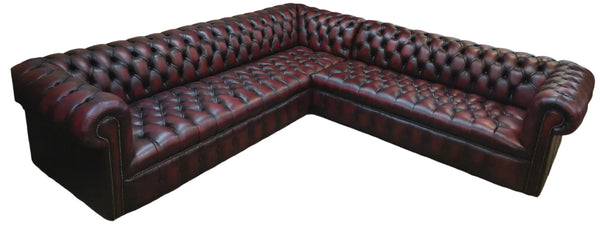 4/3 Windsor Corner Sofa in Antique Red