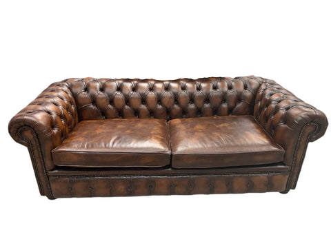 London 3 Seater in Antique Brown