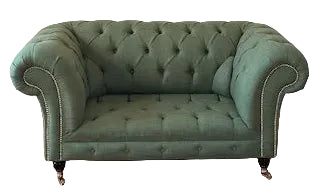 Romford in Moss Green Linen