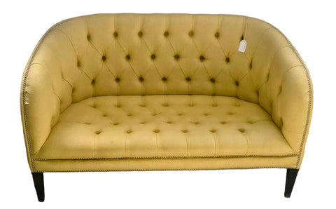 Burghley 2 Seater in Sudbury Yellow Linen