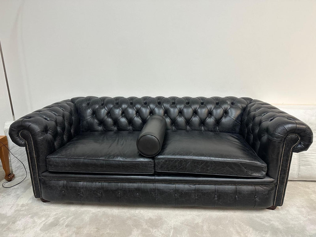 3 seater London Sofa bed in Vintage Coal