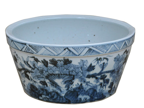 Hand Painted Bowl with Floral Motif