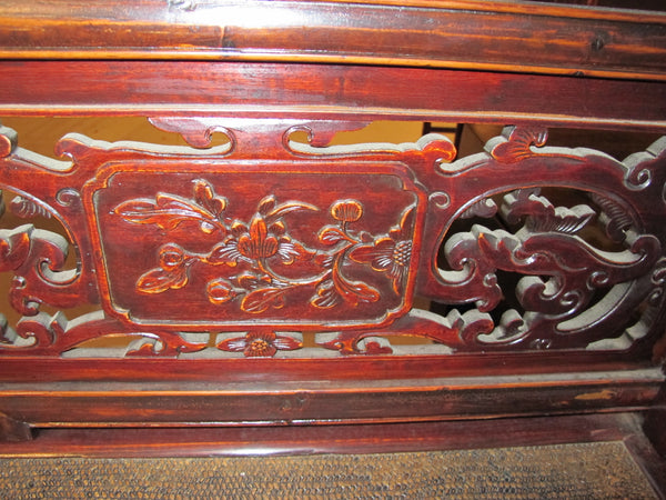 Antique Natural Carved Lady's Bed