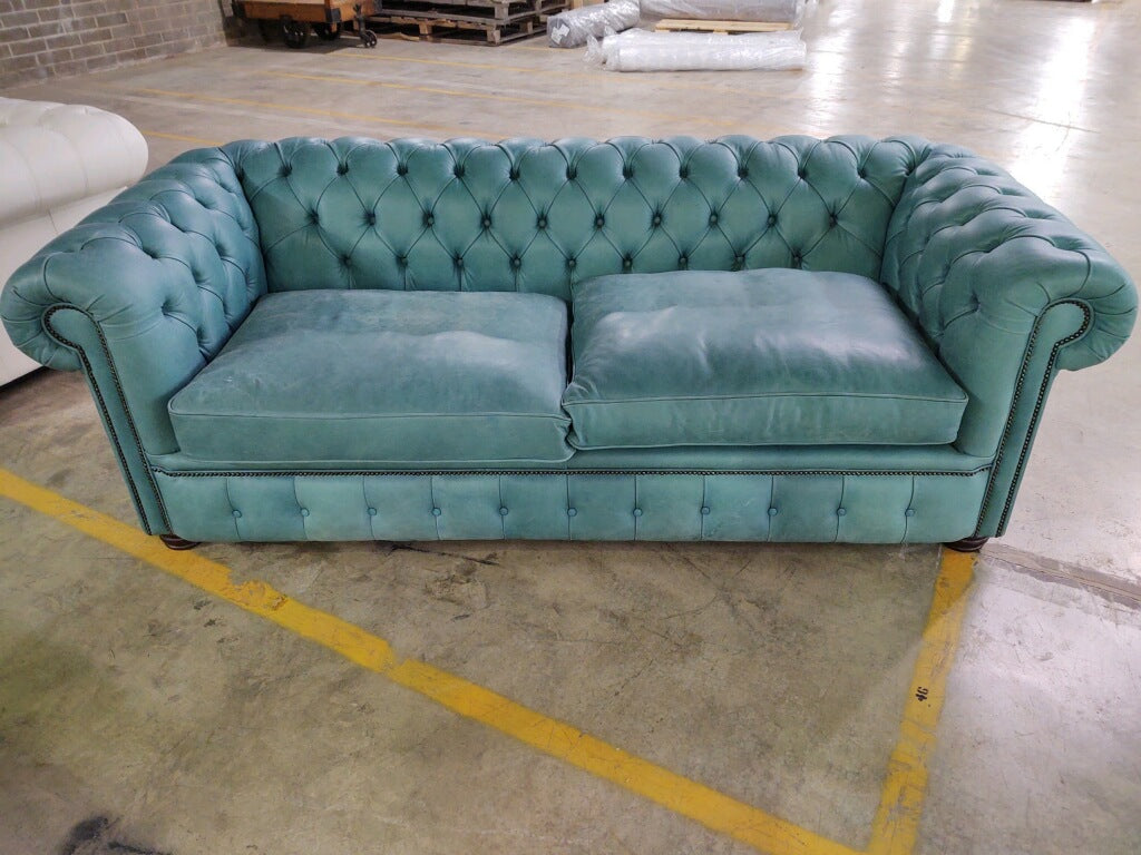 3 seater London in Deluxe Aqua