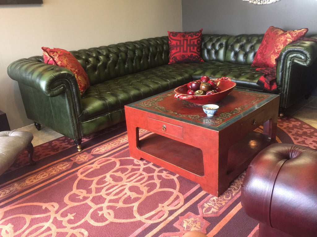 Harewood Sectional in Antique Green