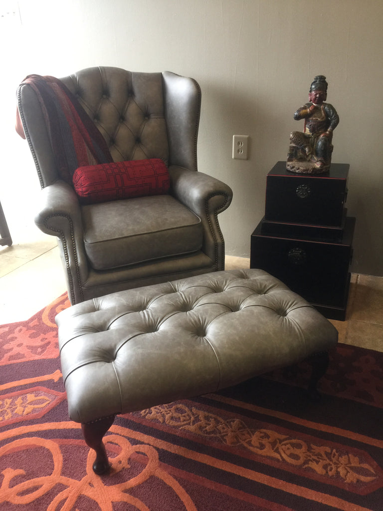 Highclere chair and Newby Stool in premium light grey