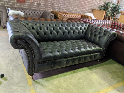 3 seater Blenheim in Dune Charcoal Leather