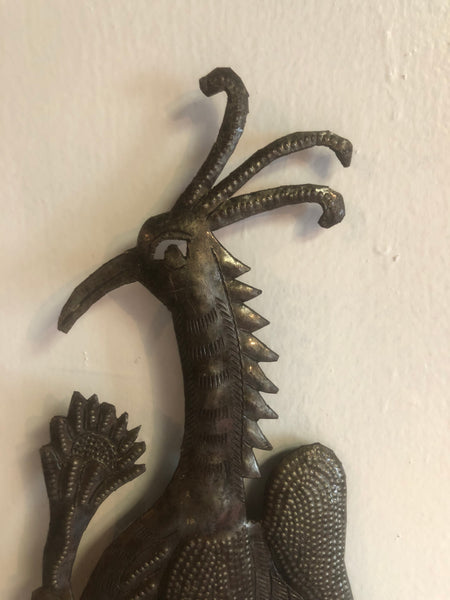Hand Crafted Haitian Iron Work (Rooster)