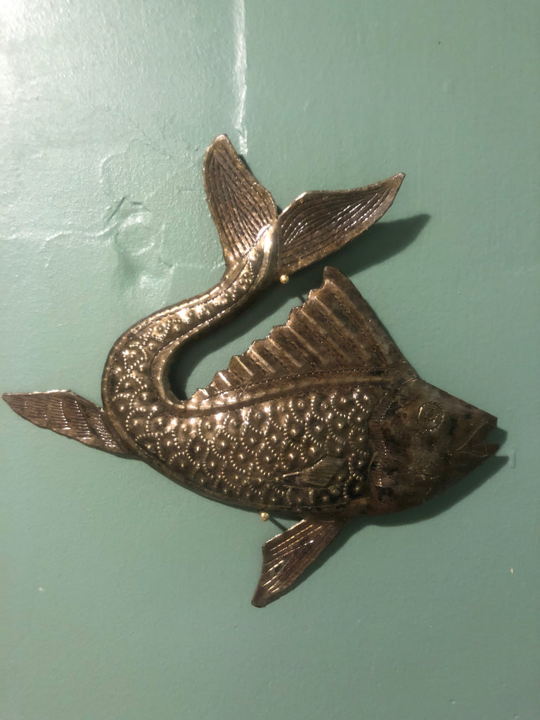 Hand crafted Haitian Iron work (Fish)