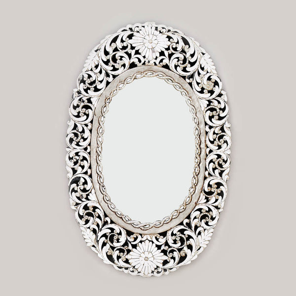 Ornate Intricate Carved wooden Framed Mirror