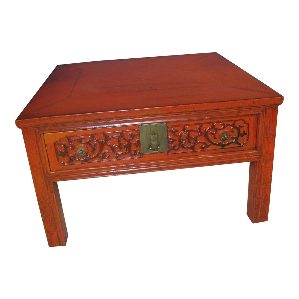 Chinese Antique Coffee Table with Drawers